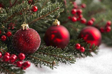 Fototapeta premium Christmas Season Background created with Generative AI
