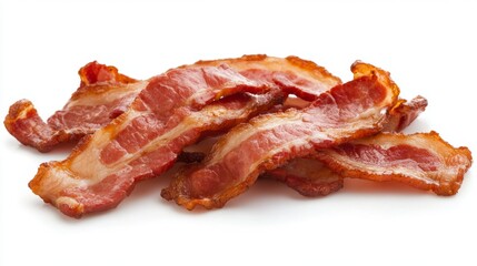 Sizzling Bacon Melted to Perfection - Delicious Food Photography of Crispy Bacon Strips, Melted Cheese, and Grilled Bread