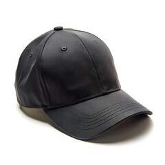 Fototapeta premium baseball cap, sports cap, black on a white background