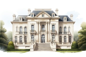 Obraz premium House architecture building mansion.