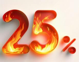Flaming 25% Discount Offer