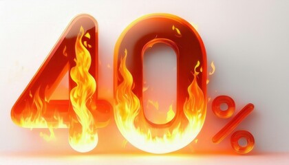 Flaming 40% Discount Offer