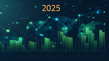 Obraz premium Background with arrows on green