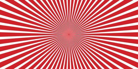 Fototapeta premium Pop art strip radial background design. Vector