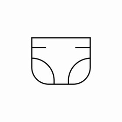 adult diapers icon sign vector