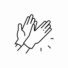 cleaning gloves icon sign vector