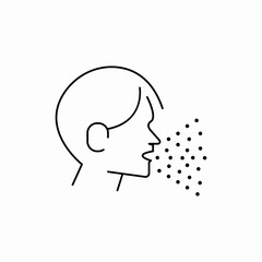 cough sneeze icon sign vector
