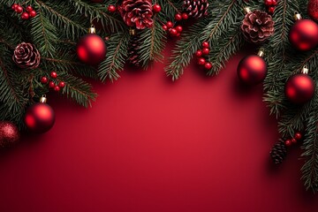 Christmas Season Background created with Generative AI