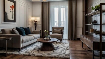 Fototapeta premium living room interior