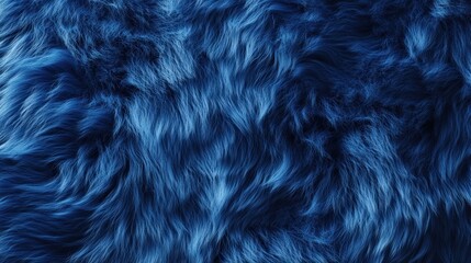 Fototapeta premium A blue fur with a lot of hair. The fur is very thick and fluffy