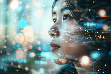 Successful sportsman businessman moving forward reaching goal aim, Generative AI