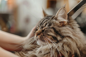 Happy pets life concept created with generative AI