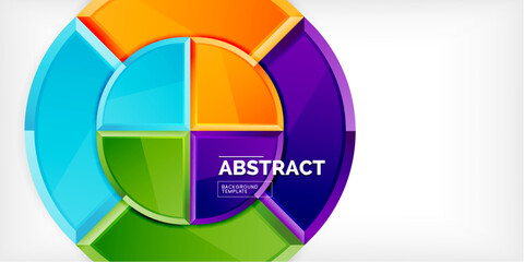 Triangle circles background. Vector Illustration For Wallpaper, Banner, Background, Card, Book Illustration, landing page