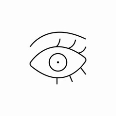 left eye icon sign vector
