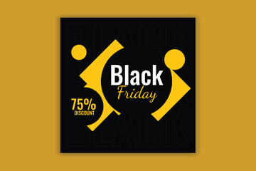 black friday sale banner template