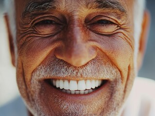 Obraz premium Candid Elderly Man Smiling