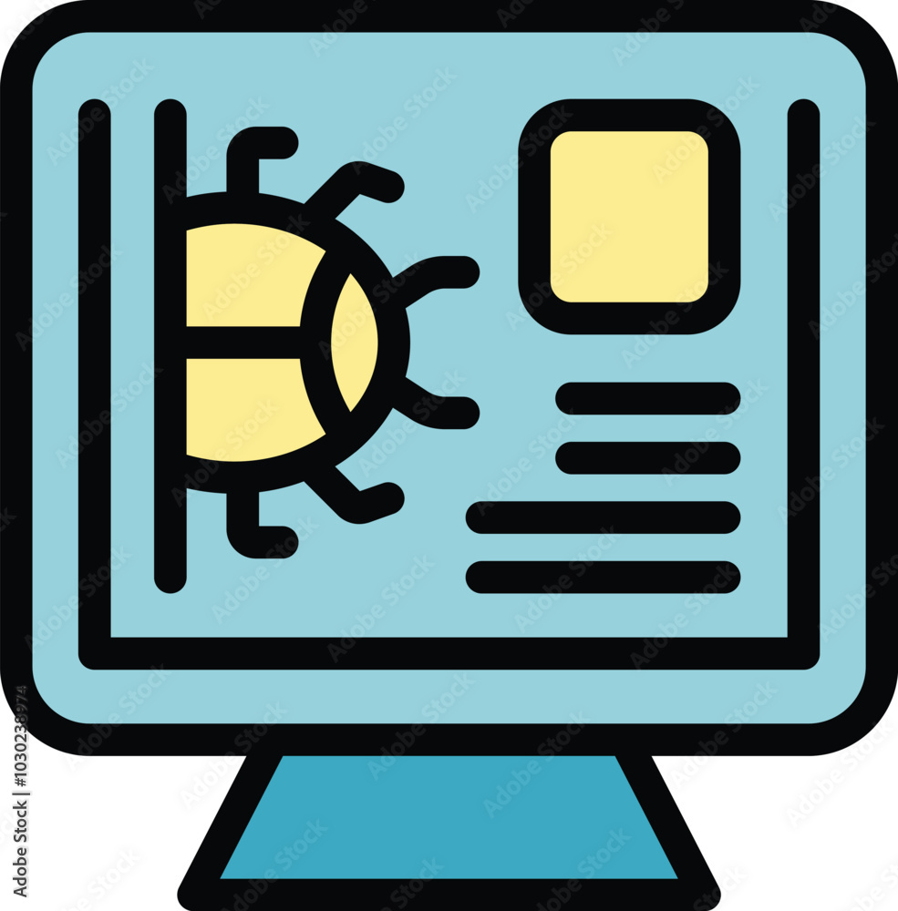 Poster computer virus is infecting a computer system, disrupting its normal operations and potentially caus