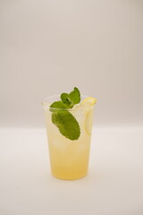 Fototapeta premium mojito cocktail with lime and mint