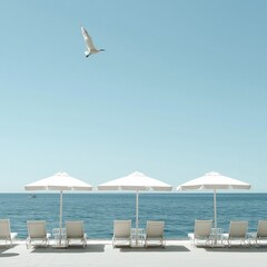 Fototapeta premium view of the sea