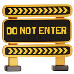 Do not enter sign