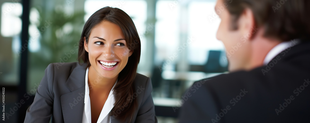 Wall mural portrait of a professional businesswoman