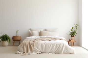 A cozy bedroom furniture cushion pillow.