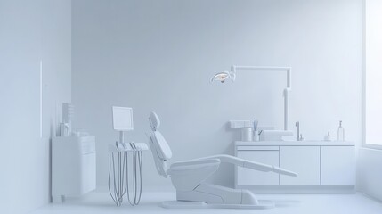 Monochromatic Minimalist Dental Office