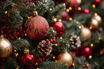 Christmas Season Background created with Generative AI