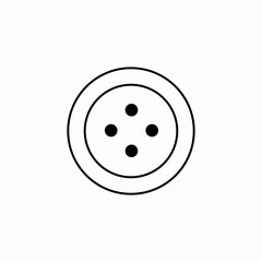 clothing button icon sign vector