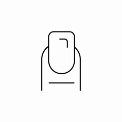 nail manicure icon sign vector