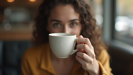 Holding a Cup of Coffee or Drink