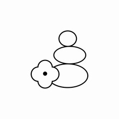 spa stones icon sign vector