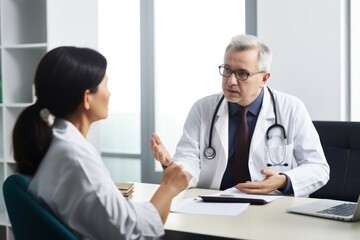 Fototapeta premium Doctor patient office adult.