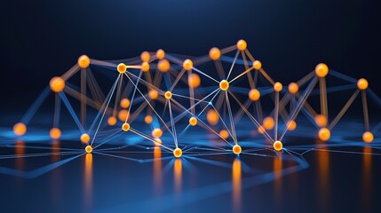 Graph lines connecting from multiple points towards the same direction symbolizing shared goals