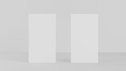 Vertical Rectangular Business Card Mockup