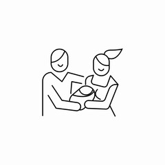 great generation icon sign vector