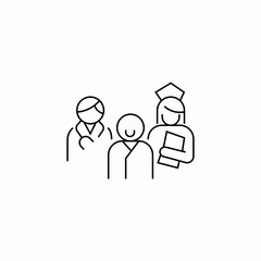 group meeting icon sign vector