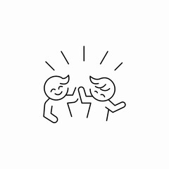 twins concept icon sign vector