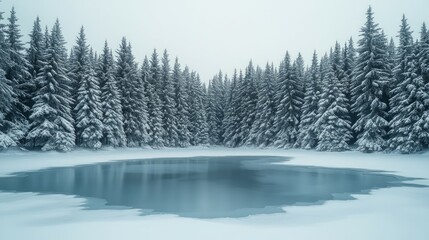 Fototapeta premium The Emerald Wall, Evergreen trees