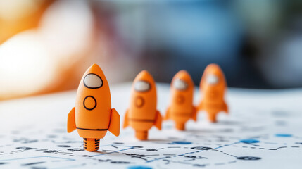 Orange Rocket Leading the Way.
