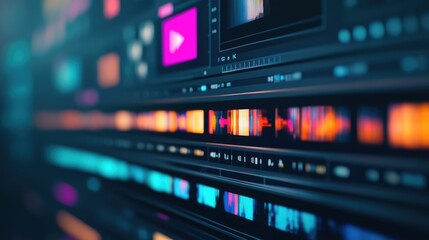 Innovative AI driven video editing software automatically creating dynamic transitions special effects and advanced post production elements for high impact digital media