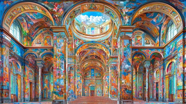 Intricate Digital Tapestry of Borghese