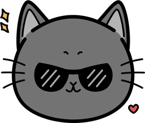 Cool gray cat 
