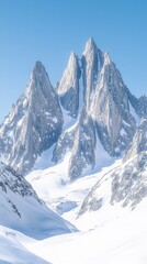 Obraz premium Majestic Peaks, Snow covered mountains