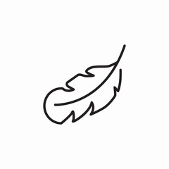feather pen icon sign vector
