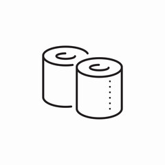roll paper icon sign vector