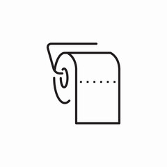 toilet paper roll quality icon sign vector
