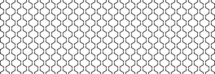 Fototapeta premium Abstract, curve Lines, wavy pattern, Square, Illustration, vector, alternating overlapping, symmetrical, orderly arrangement background, black and white, banner, website, template, dark.