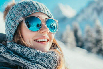 Fancy winter resort ski snowboard sports active leisure family friends leisure, Generative AI