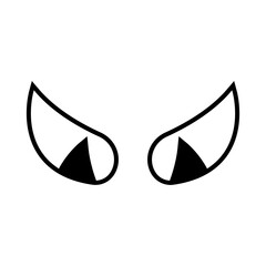 Fototapeta premium Cartoon eyes icon vector. Halloween eyes illustration sign. Eyes symbol or logo.